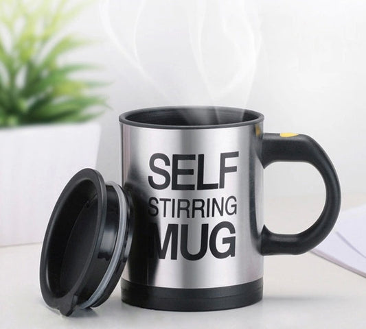 Auto Stirring Mug | Stainless Steel Coffee Mug | Homeful Harmony